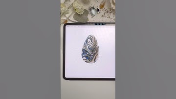 Easy Drawing in Procreate - Digital Watercolor Easter Egg #shorts #procreate #drawing #watercolor