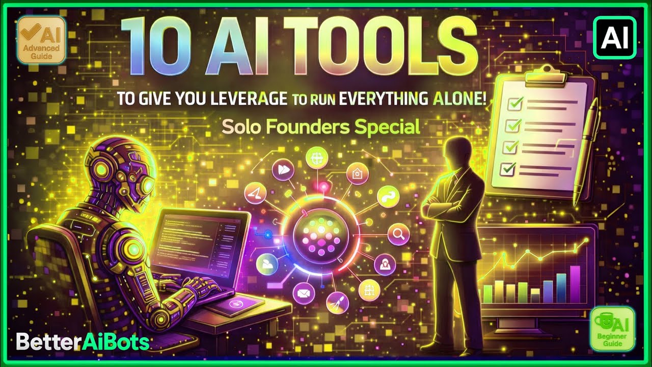 10 AI Tools to give YOU leverage to run EVERYTHING ALONE! Solo Founders ...