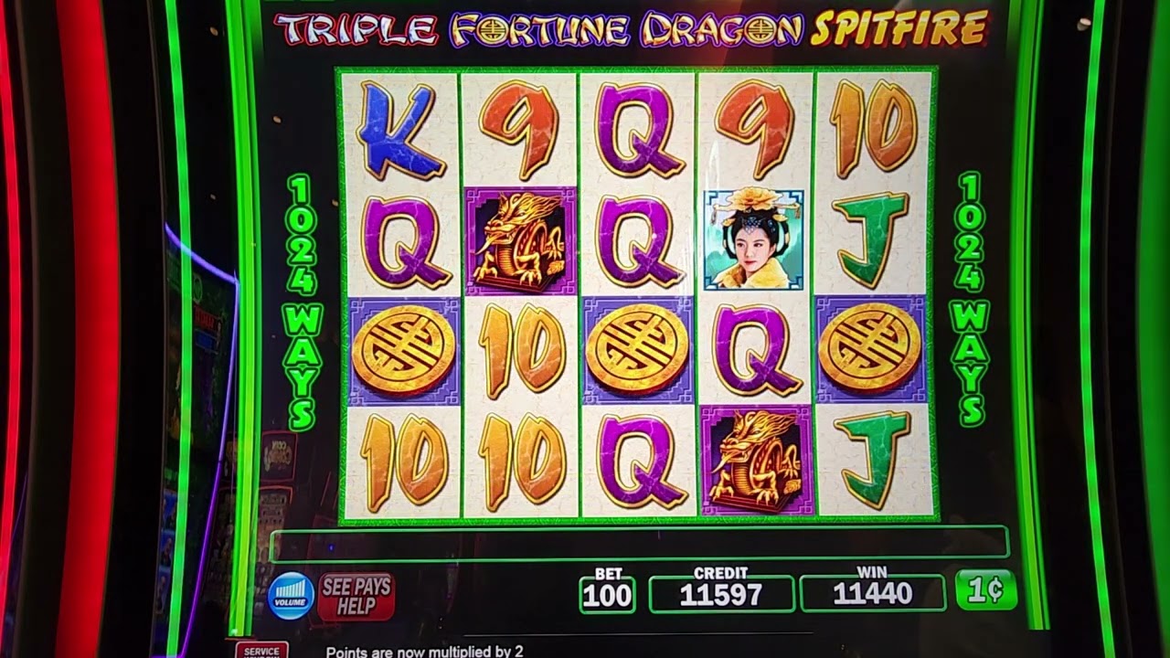 Triple Fortune Dragon Spitfire Big Bonus 200 Buck Bankroll Final
