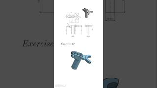 Studycadcam exercise 42 #cad #solidworks #3dmodeling #onshape #sketchup #autocad #fusion360