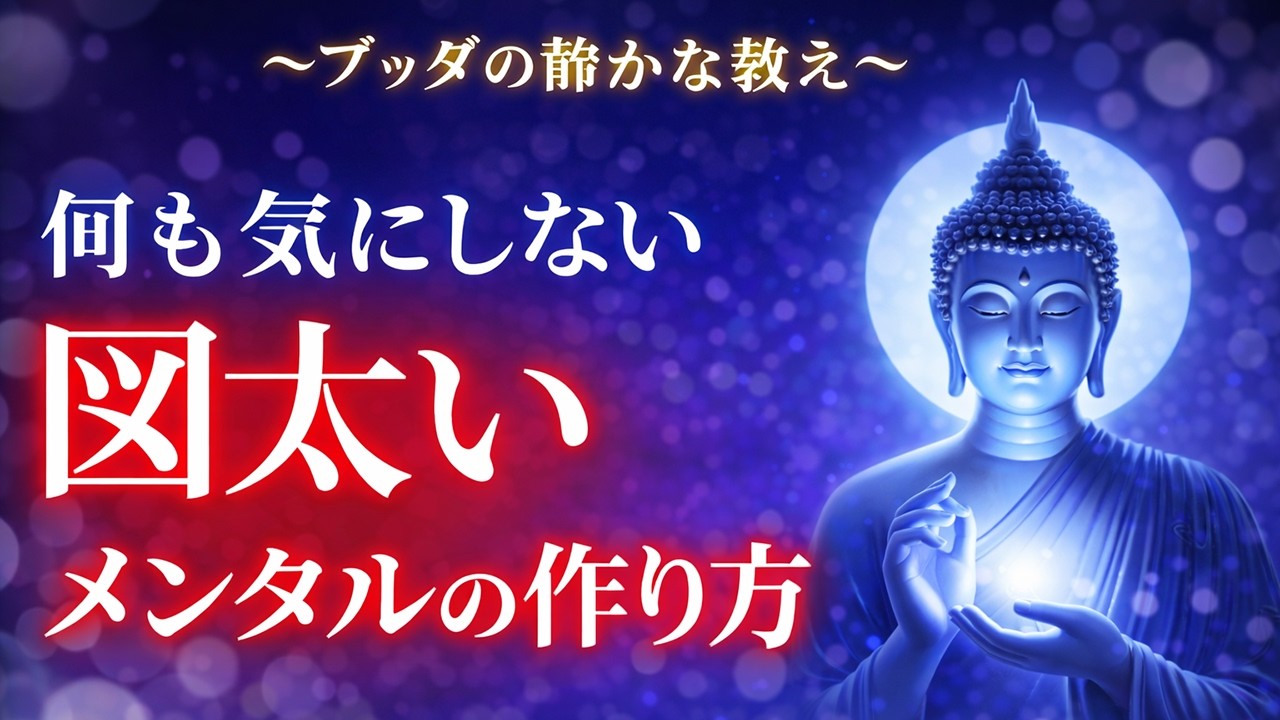 【ブッダの静かな教え】人生が一気に楽になる「図太い心」の育て方