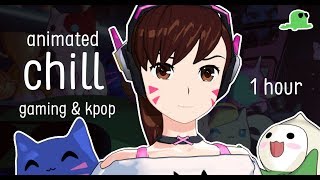 【1-HOUR MIX】D.Va's bedroom ? lofi animated gaming/kpop mix