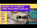 Le moyen le plus rapide denlever le tissu agrafe du sige de chaise  manger extracteur manuel vs oscillateur