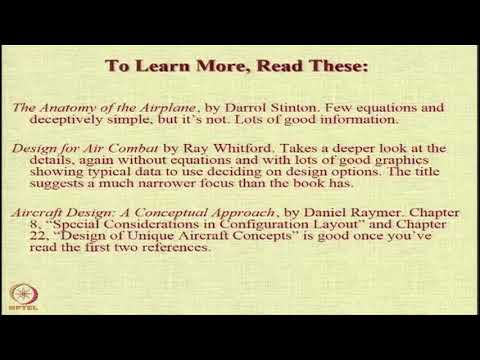Lecture 30 : Aircraft Configuration Design- Closing Remarks