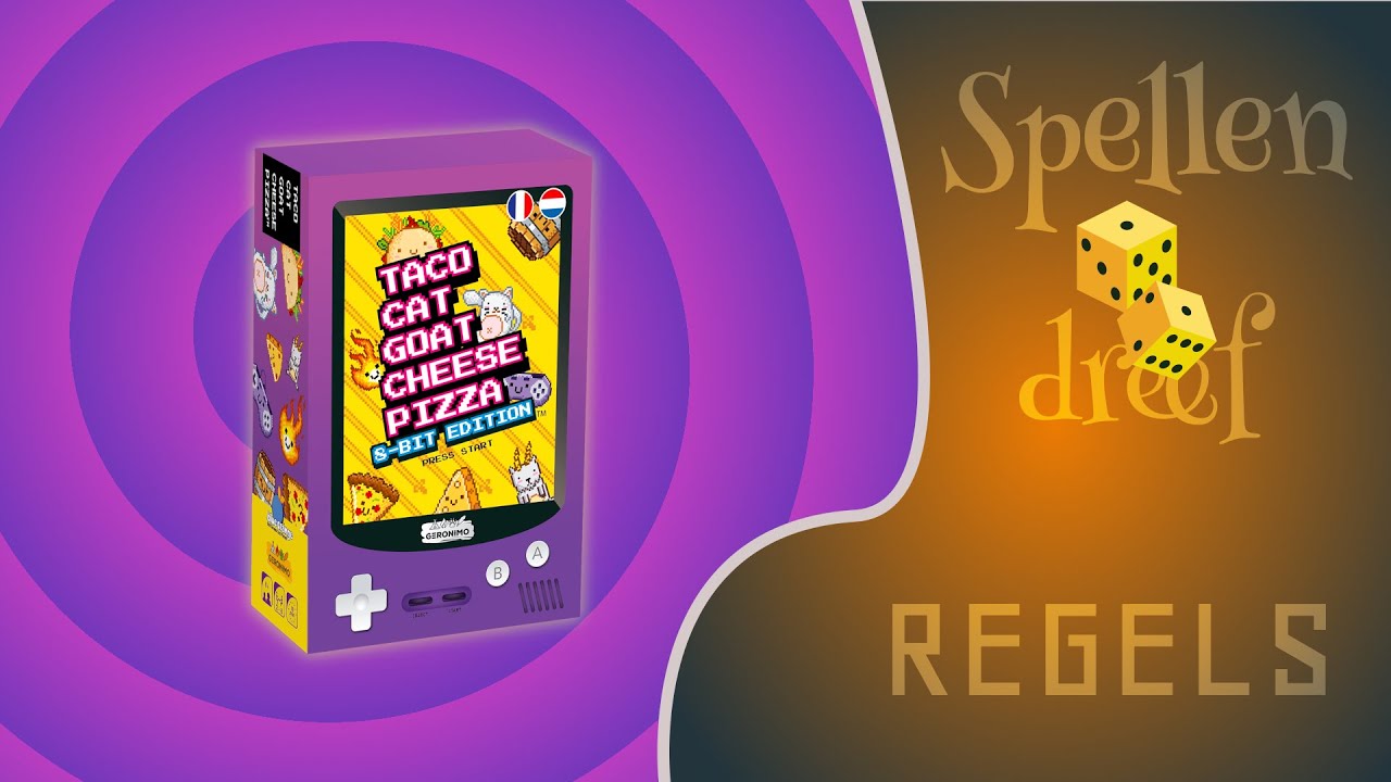 Speluitleg Taco Cat Goat Cheese Pizza 8 Bit - Regels (NL/BE)