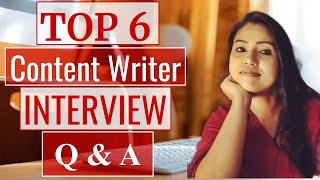 Content Writer Interview Questions & Answers  How to Prepare for Content Writing Job Interview