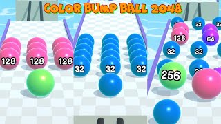 Color Bump Ball 2048 - 3D Merge Run ASMR screenshot 3
