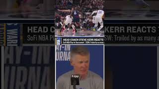 Steve Kerr thanked Adam Silver, NBA for creating the play-in tournament 😂