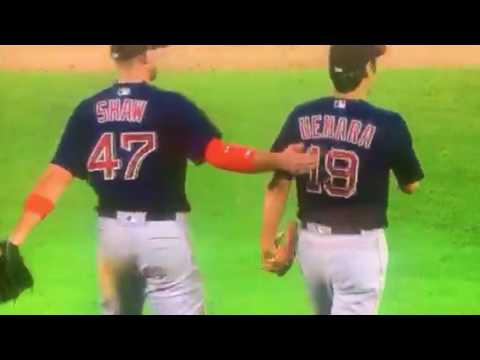 red sox outfield dance win dance repeat youtube