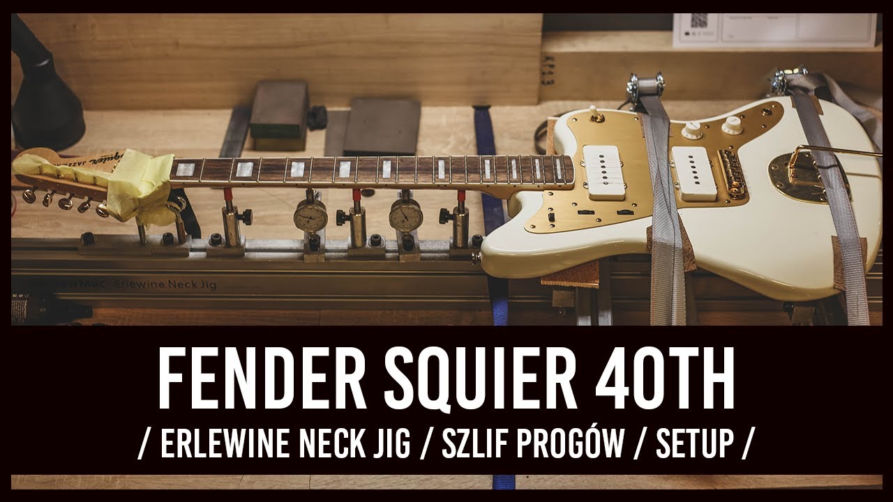Fender Squier 40TH Anniversary Jazzmaster / Szlif / Setup / Erlewine Neck Jig