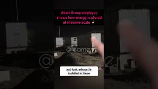 Billionaire Gautam Adani’s Adani Group employee shows how energy is stored at massive scale #shorts