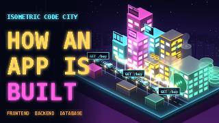 How an App Is Built, Explained as a City 🏙️ (Frontend, Backend, Database) #mdexplab #app
