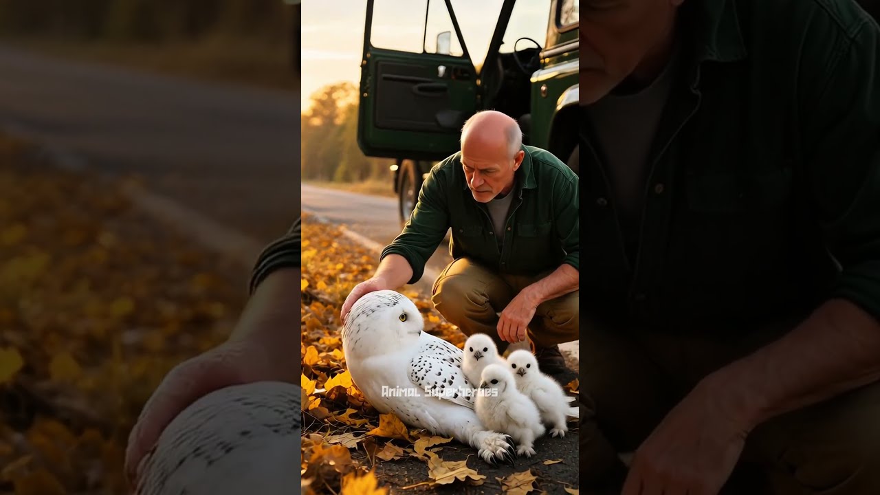 A Kind Man Helped Owl And Her Chicks On The Roadside Heartwarming Story Shorts