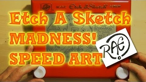 ETCH A SKETCH MADNESS!  Surreal Drawing SPEED ART by RAEART