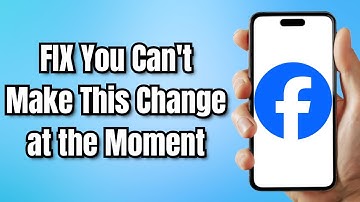 How to FIX You Cant Make This Change at the Moment FACEBOOK Two Factor Authentication Problem