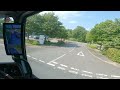 pov truck driving reversing the trailer using T junction