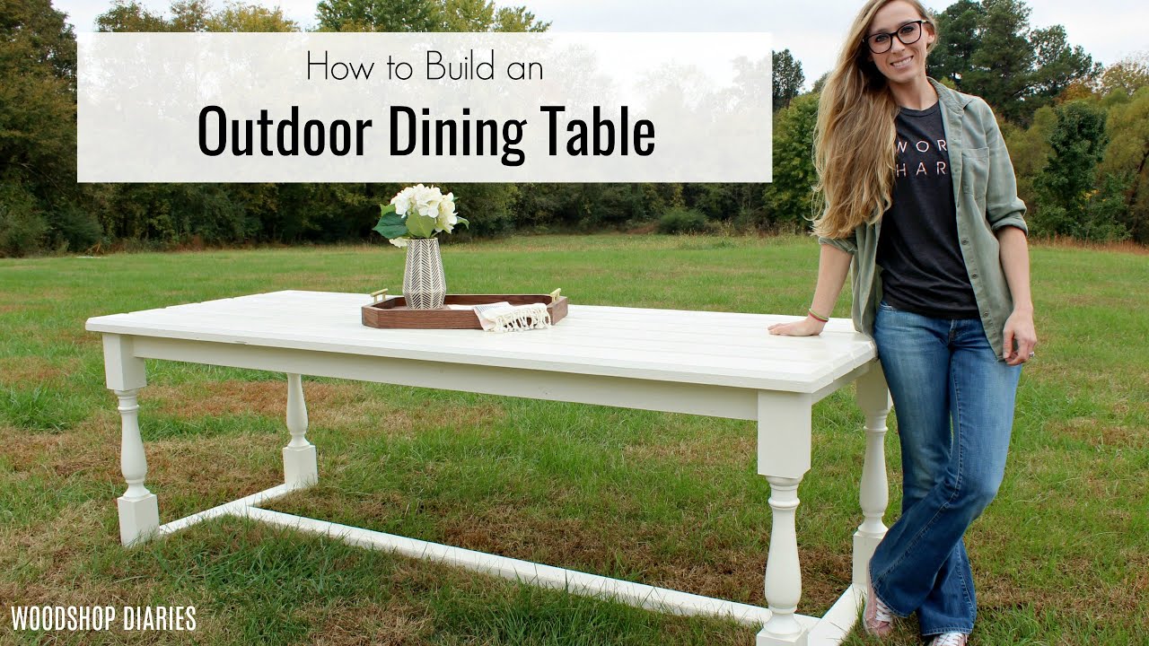 How to Build an Outdoor Table YouTube