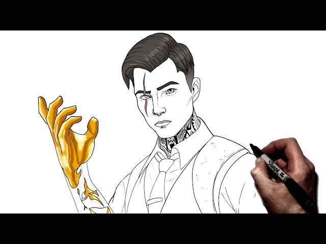 How To Draw Midas | Step By Step | Fortnite