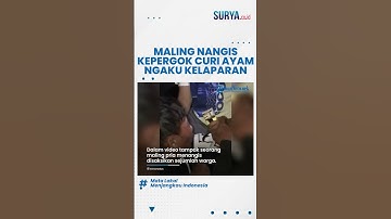 VIRAL! Maling Menangis Ketakutan seusai Tepergok Curi Ayam Warga, Akui Terpaksa karena Kelaparan