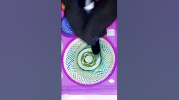 So easy and simple drawing hacks | beautiful and elegant art of spirograph #satisfying #relaxing art