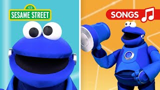 Mecha Cookie Monsters Nursery Rhyme Remix - Head, Shoulders, Knees, And Toes Sesame Street