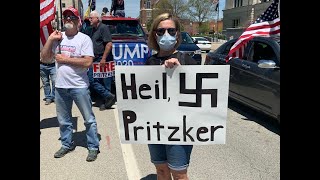 WAND TV News: Bigoted signage spotted at Reopen Illinois rallies