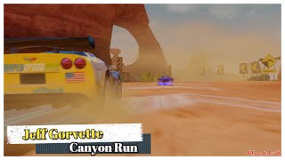 Cars 2 The Video Game Jeff Gorvette - Race Mode Canyon Run 8 Laps