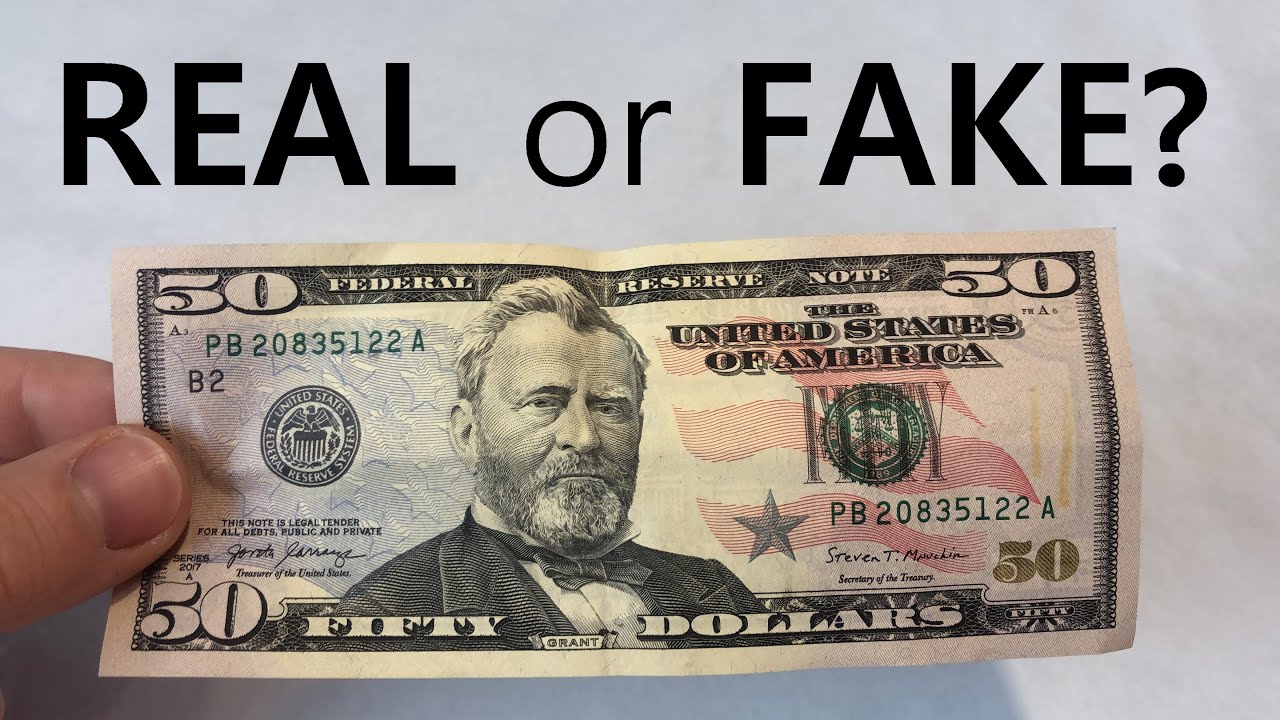 How to Tell if a $50 Bill is REAL or FAKE 