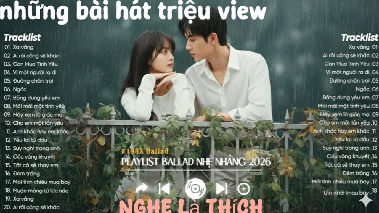 Nhạc tiktok triệu view nhạc trẻ 8x9x mới nhất .những bản ballad năm 2026#nhac8x#nhachaymoingay#dj 
