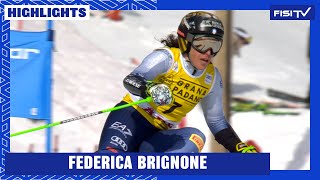 Highlights | Federica Brignone firma una magica rimonta nel gigante di Are | FISI TV image