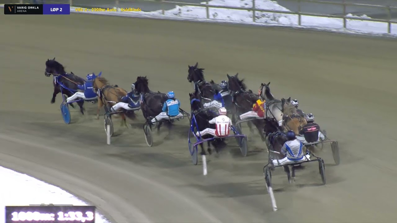 Varig Orkla Arena - Mandag 16. februar 2026 - Løp 2