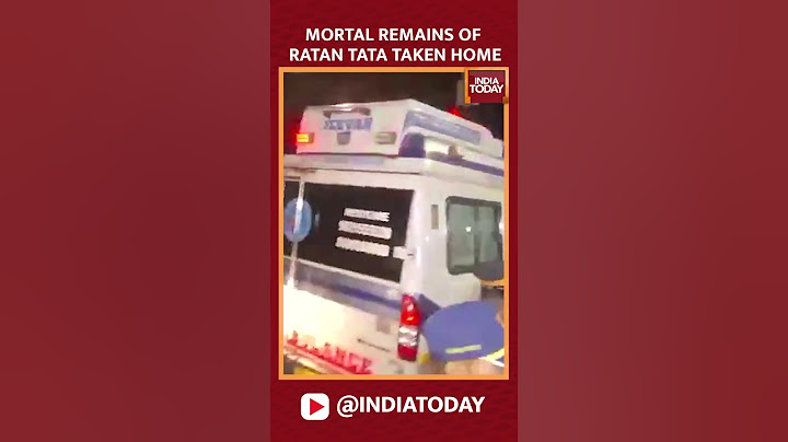 Ratan Tata's Death: Mortal Remains Of Ratan Tata Taken Back To His Home In Colaba