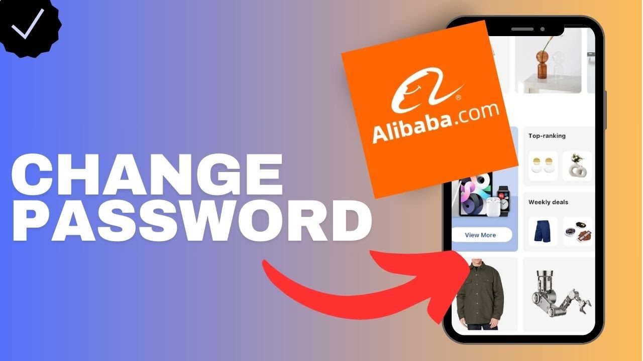 How to change your password in the Alibaba.com app?