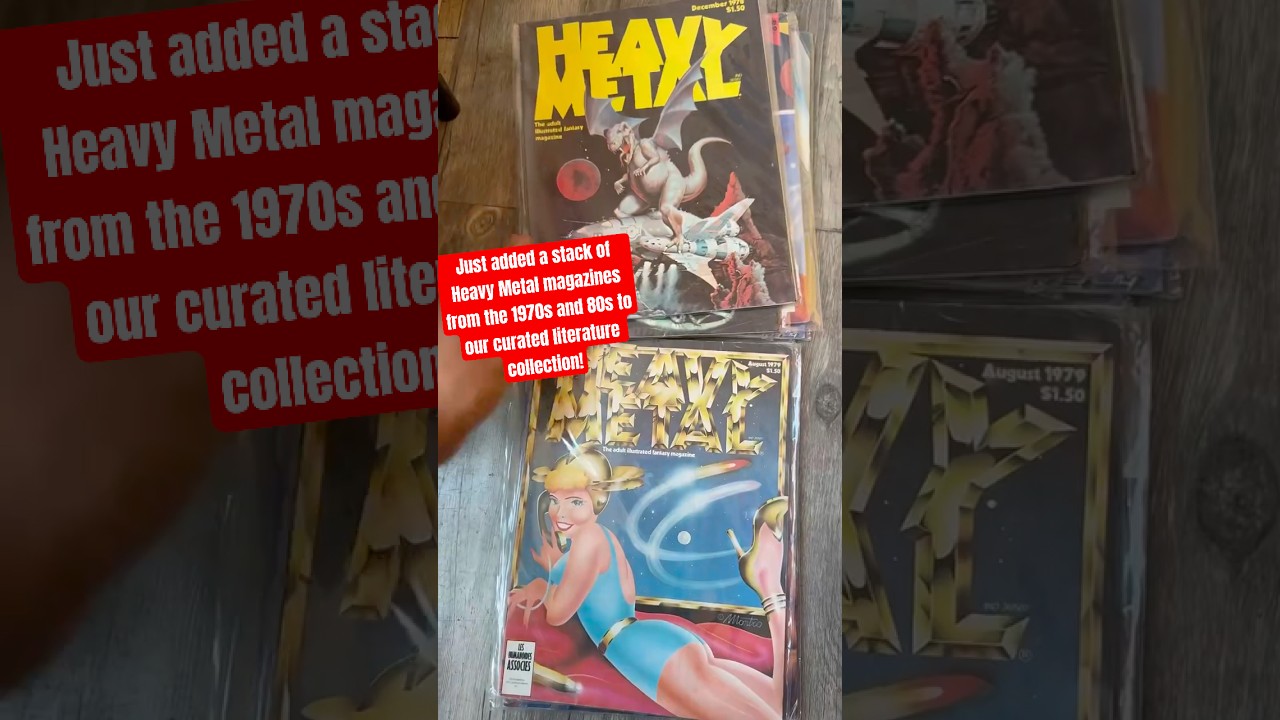 We Just Got a Stack of VINTAGE Heavy Metal Magazines 📚🔥