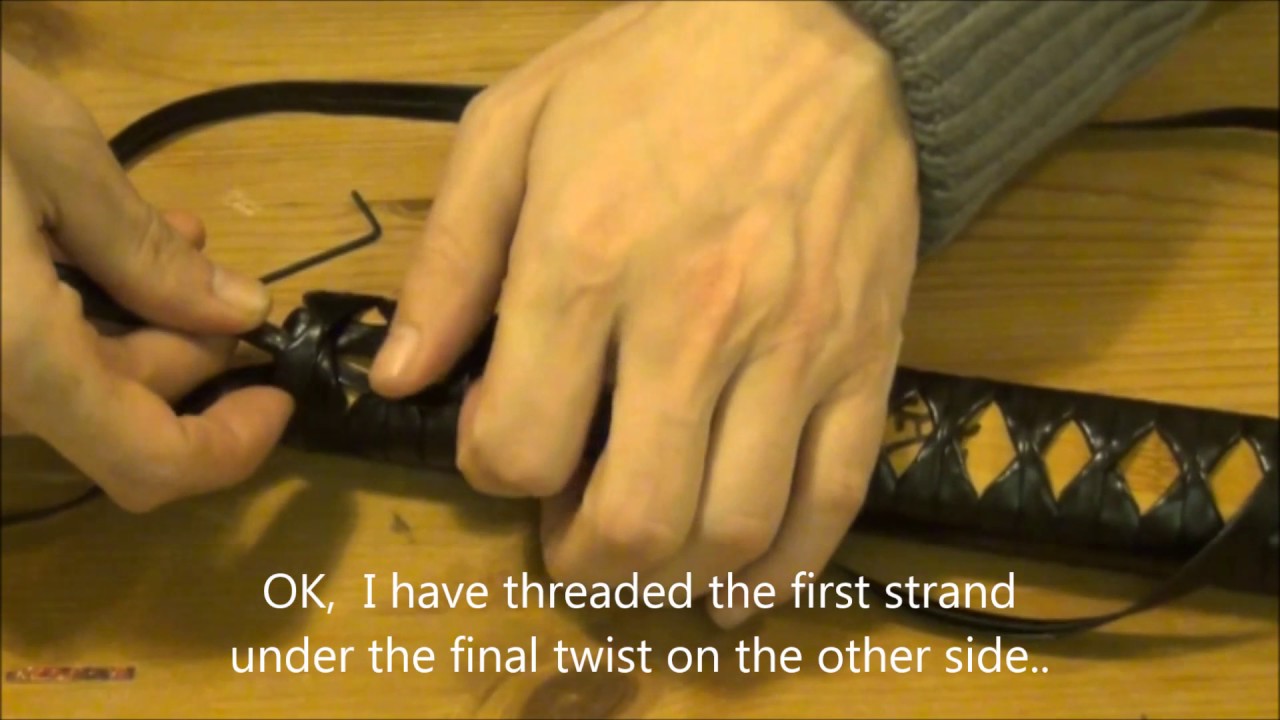 Ito Wrap Demo For Bokken (or Katana)