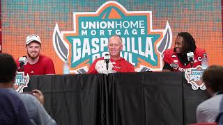 NC State head coach Dave Doeren, LB Caden Fordham and QB CJ Bailey press conference after bowl win