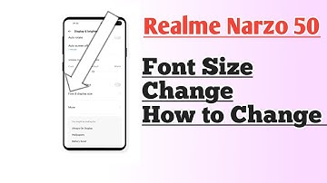 Realme Narzo 50 Font size change How to Change