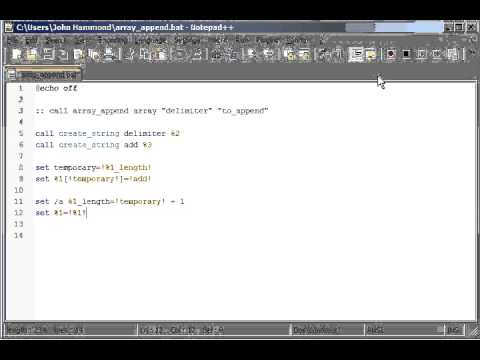 Batch 85 Array Append - YouTube