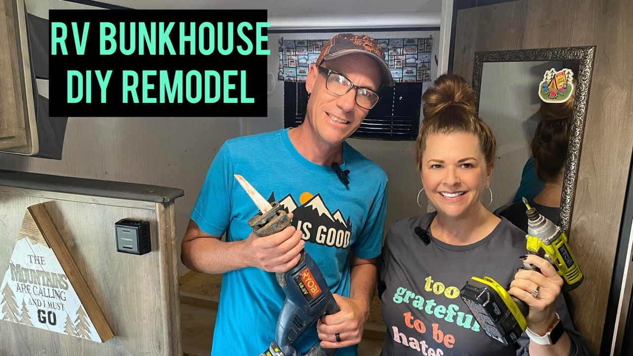 Our Travel Trailer Bunkhouse Modification Before & After! YouTube