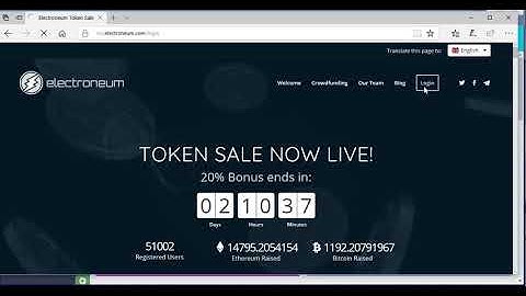 Electroneum account creation