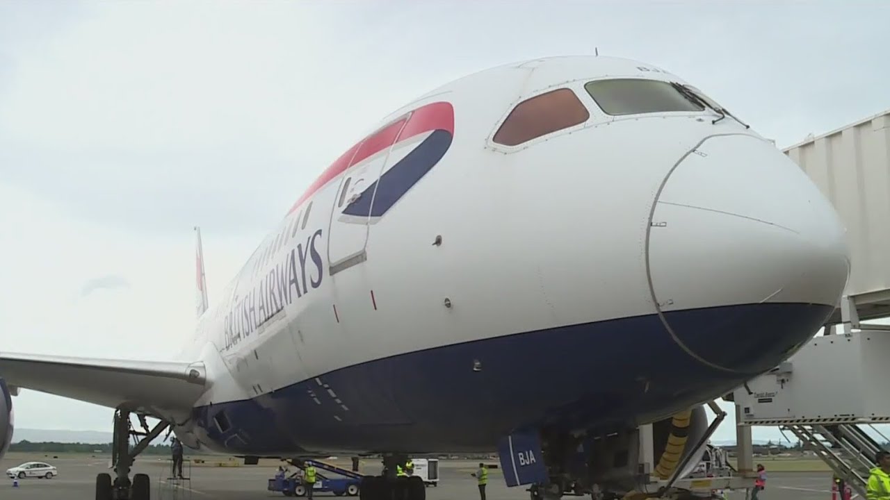 British Airways direct flight from PDX to London takes off YouTube