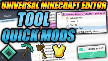 Universal Minecraft Editor - NEW Tools & Armor Quick Mod Explained!