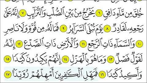سورة الطارق 15-17