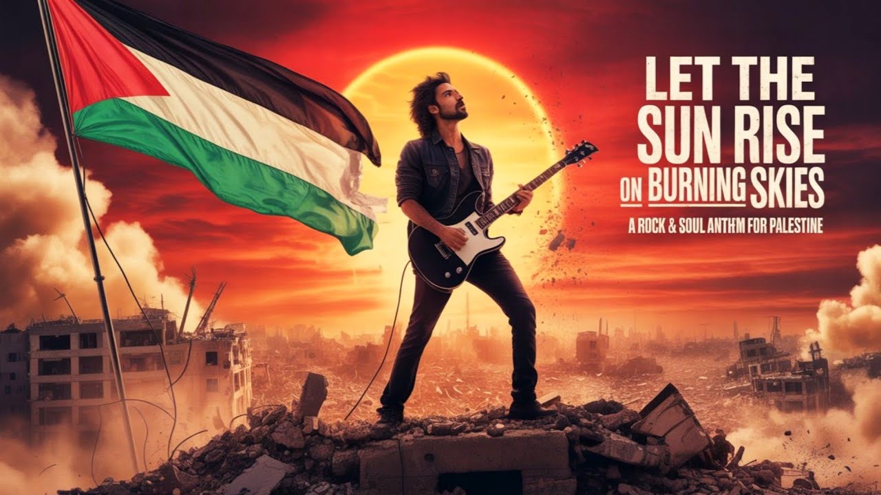 Let The Sun Rise on Burning Skies - A Rock & Soul Anthem for Palestine 🇵🇸🔥| Music Mixtube