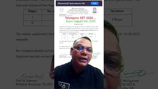 Update.6.10.25.Telangana SET 2025 NOTIFICATION.Manzil Batch.Law Competition Classes App-R. K Singhal