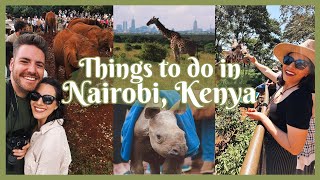 TRAVEL VLOG | We Fed Giraffes and Adopted a Baby Rhino in Nairobi, Kenya