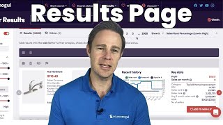 Using The Results Page In SourceMogul