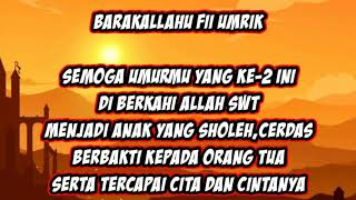 Gellen Martadinata || Selamat Ulang Tahun