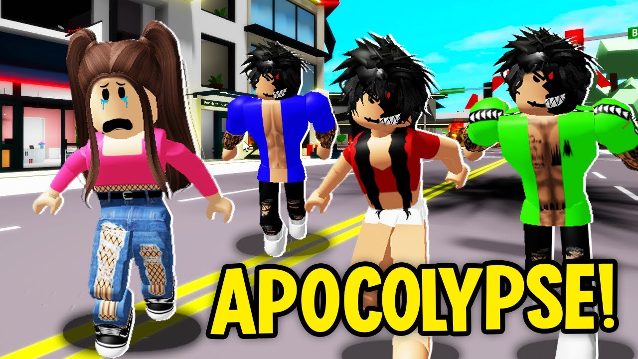 We Survived a SLENDER APOCALYPSE in ROBLOX BROOKHAVEN RP! 