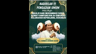 🔴LIVE KH. ANWAR ZAHID | MAULID NABI MUHAMMAD SAW & RUWAT KAMPUNG SIMOWAU SEPANJANG SIDOARJO